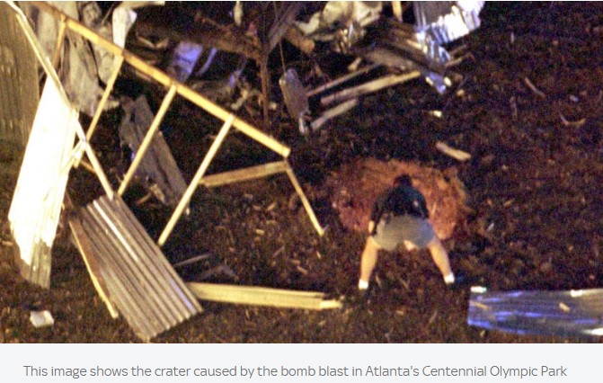 A pipe bomb exploded in Centennial Olympic Park