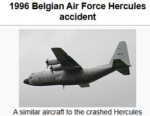 Belgian Air Force C-130 Hercules carrying the Royal Netherlands Army 