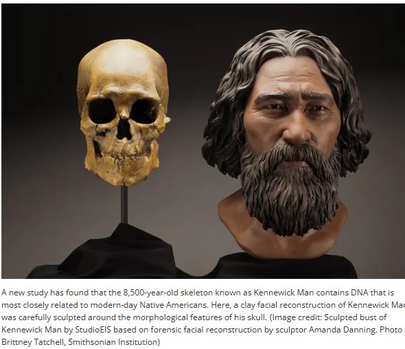The remains of a prehistoric man, later known as the Kennewick Man, were discovered near Kennewick, Washington. 