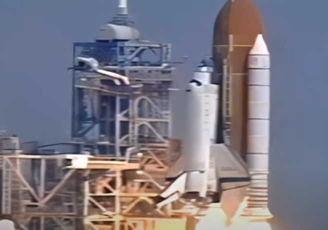 Space Shuttle STS 78 (Columbia 20), launches into space
