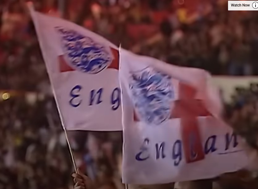 The football-themed song 'Three Lions' topped the UK music charts 