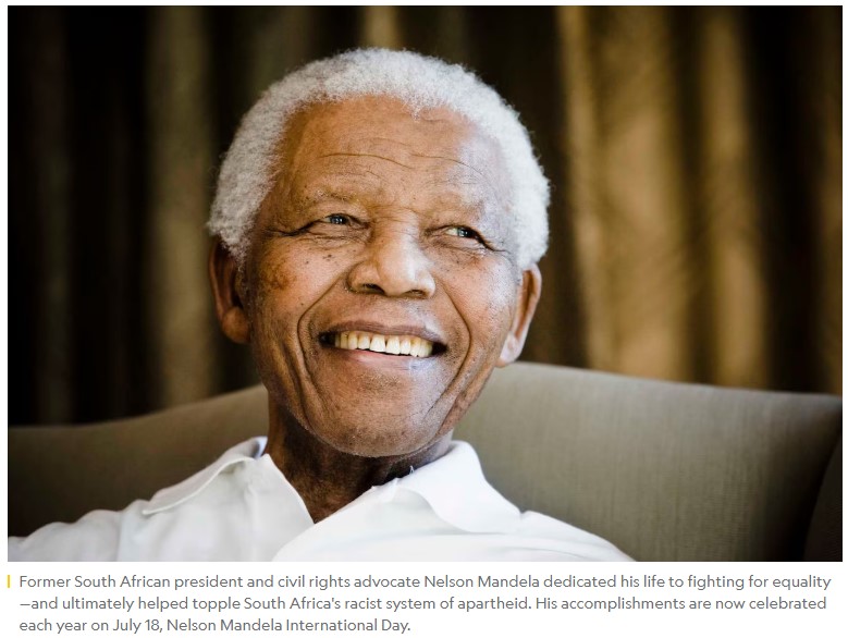 Nelson Mandela, a pivotal figure in the anti-apartheid movement  steps down